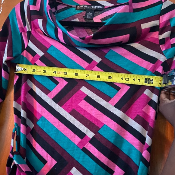 Derek Heart Couture- Abstract Colorful Dress - Picture 8 of 10